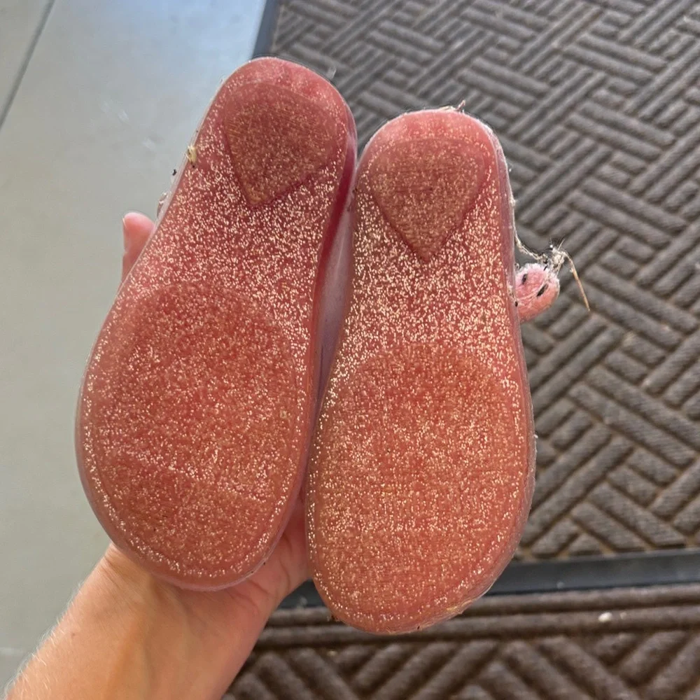 Mini Melissa Sparkling Pink Floral Kids Shoes - Picture 4 of 7